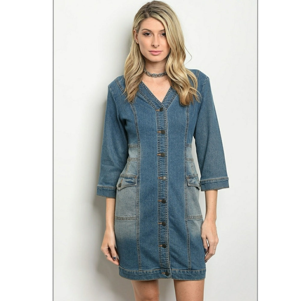 DARK DENIM DRESS