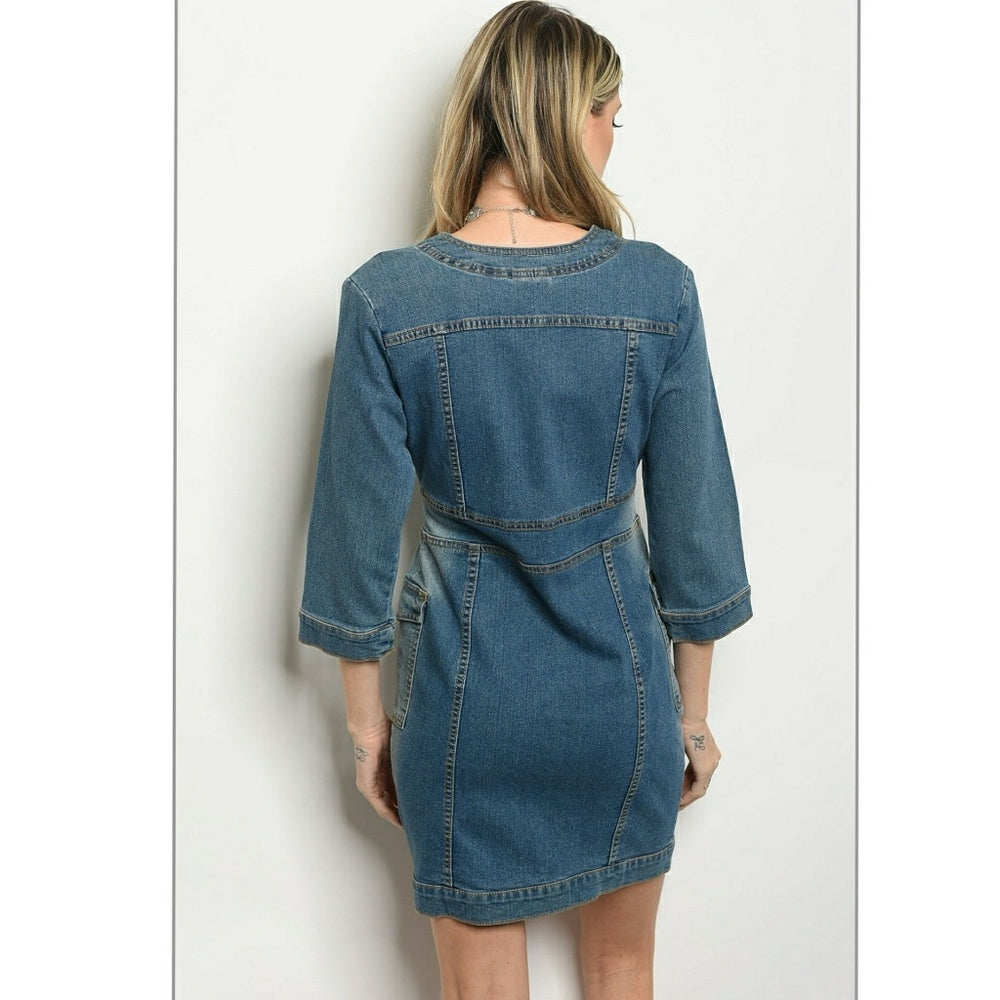 DARK DENIM DRESS