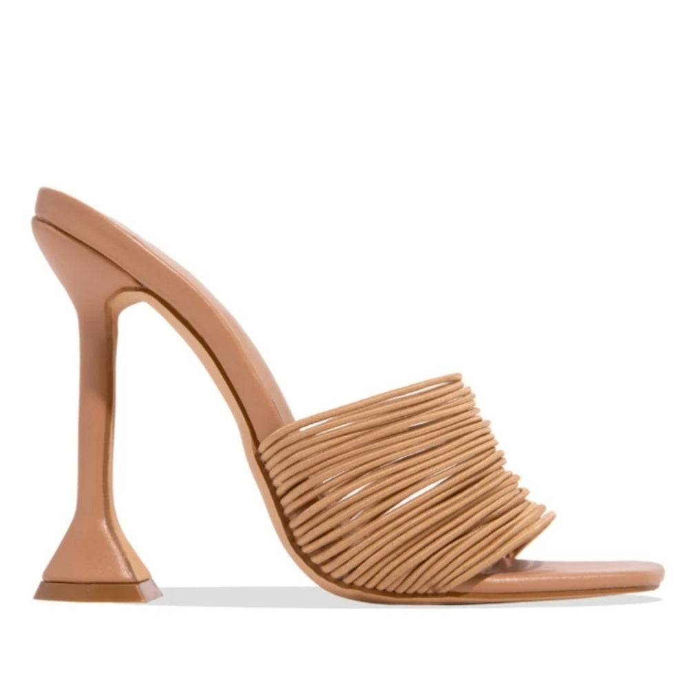 Bella Chrome Nude Heel