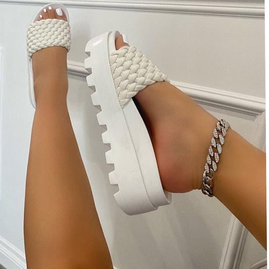 Just In 💓😍 White platform Sandals