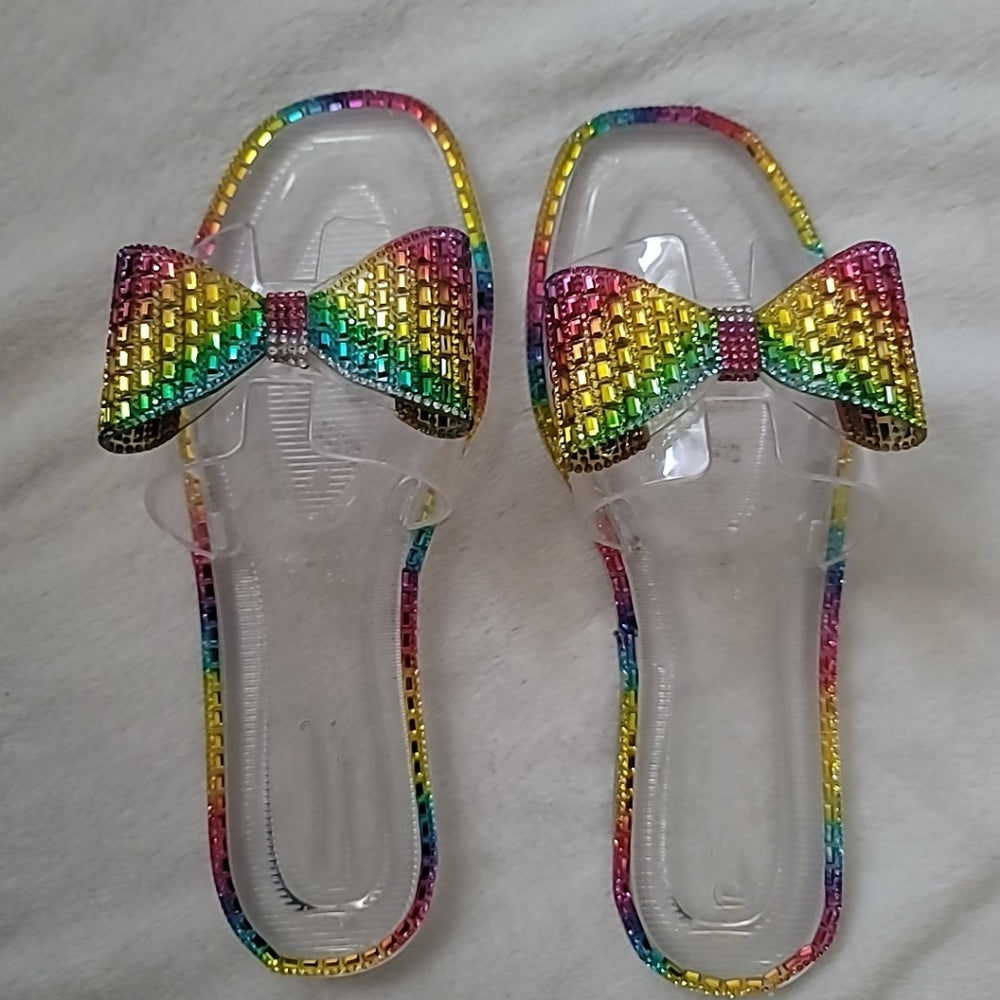 💣Just In 💣Studded Clear Multicolored Sandals