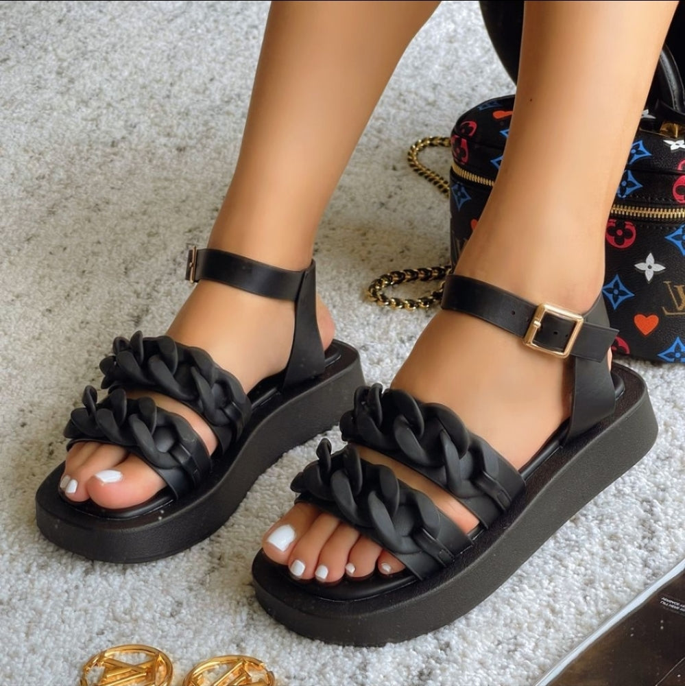 Just In Valentina In Black Sandal