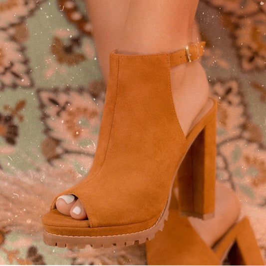 Just In 💓 Jackie's Heel  - Camel